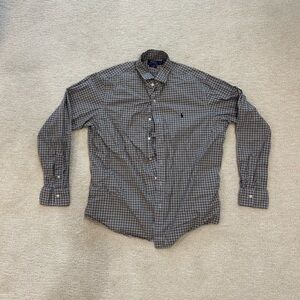 Ralph Lauren Black and White Casual Button Down Shirt